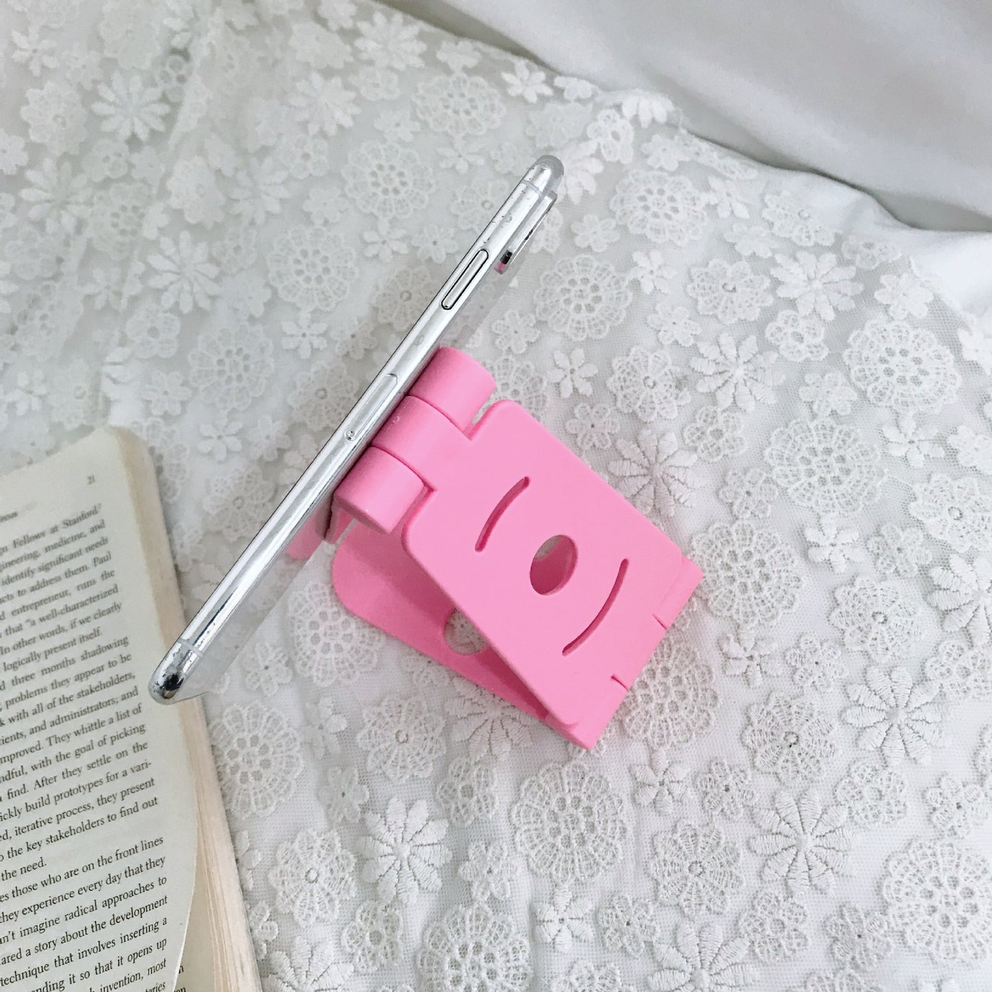 Plastic folding mobile phone live support